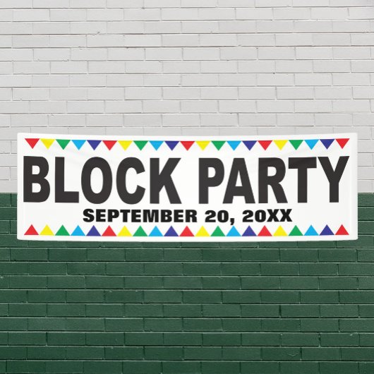 Blok Party straatbanner Spandoek