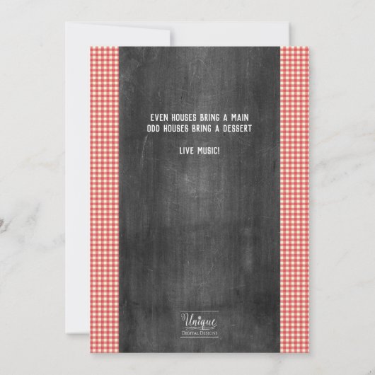 Blok Party Uitnodiging Summer Street Party HOA (Achterkant)