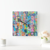 Blok Party Wall Clock Vierkante Klok (Huis)