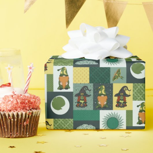 Blok Patchwork (Cosmische Nevel) Cadeaupapier (Verjaardagsfeest)