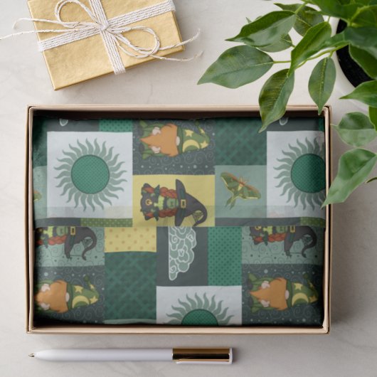 Blok Patchwork (Cosmische Nevel) Tissuepapier (Geschenk)