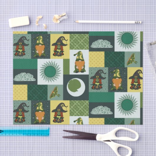 Blok Patchwork (Cosmische Nevel) Tissuepapier (Craft)