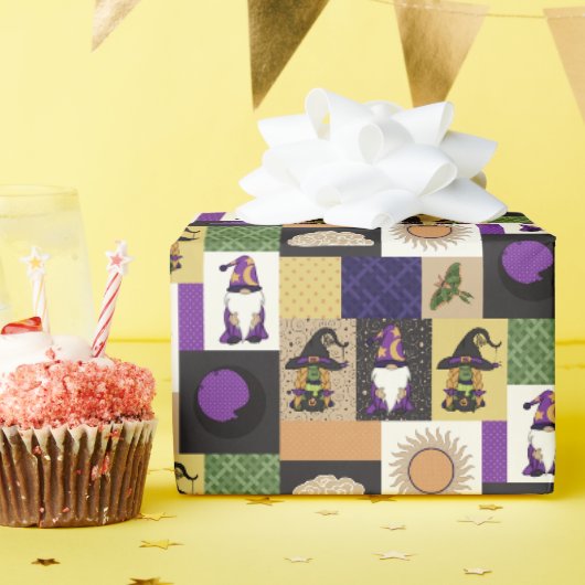 Blok Patchwork (Zonne Corona) Cadeaupapier (Verjaardagsfeest)