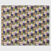 Blok Patchwork (Zonne Corona) Cadeaupapier (Vlak)