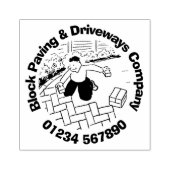 Blok Paving & Driveways. Rubberstempel (Afrduk)