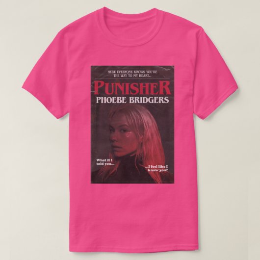Blok Phoebe Bridgers 14 T-shirt (Design voorkant)