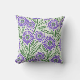 Blok Print Circle Flower Design Kussen