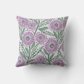Blok Print Cirkel Bloemen Ontwerp Kussen (Achterkant)