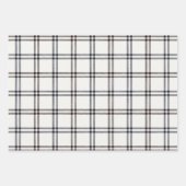 Blok print geïnspireerd wikkelpapier Set van 3 Inpakpapier Vel (Voorkant 3)