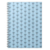 Blok Print Palmetto Tree Spiral Journal Notitieboek (Voorkant)