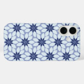 Blok Print Tegelbloemen blauw Case-Mate iPhone Case (Achterkant (horizontaal))