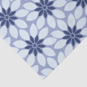 Blok Print Tegelbloemen blauw Tissuepapier (Detail)