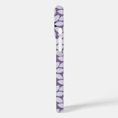 Blok Print Tegelbloemen paarse Case-Mate iPhone Case (Achterkant / Links)