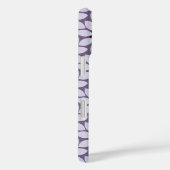Blok Print Tegelbloemen paarse Case-Mate iPhone Case (Achterkant / Rechts)