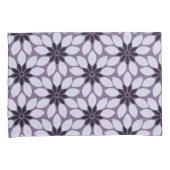Blok Print Tegelbloemen paarse Kussensloop (Voorkant-Rechts)