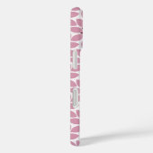 Blok Print Tegelbloemen roze rood Case-Mate iPhone Case (Achterkant / Rechts)