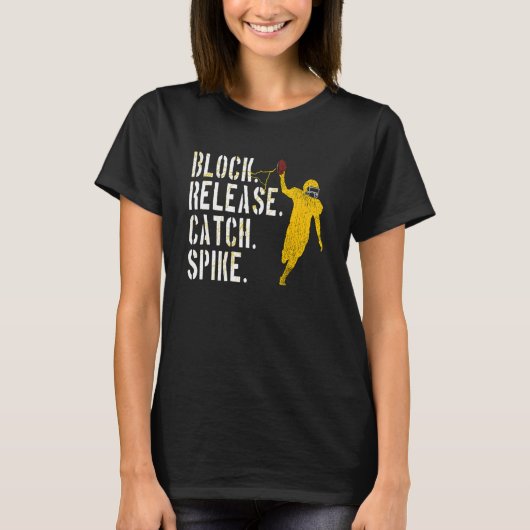 Blok Release Catch Spike Nationale Tight End-dag T-shirt (Voorkant)