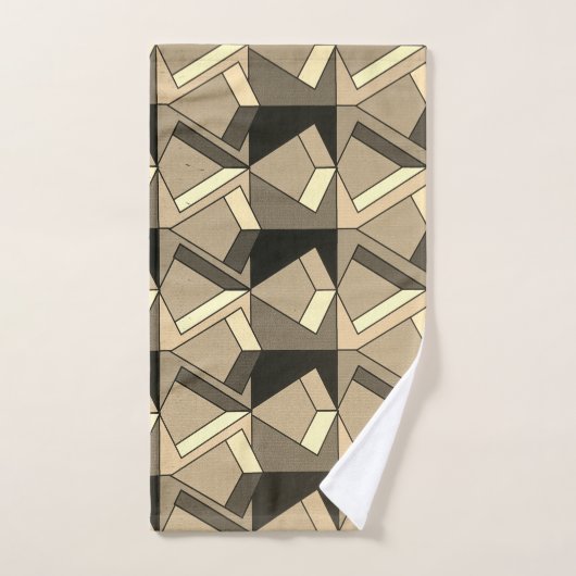 Blok sepia handdoek (Handdoek)