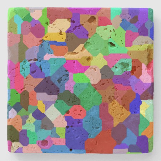 Blok Tegel travertijn Onderzetter (Voorkant)