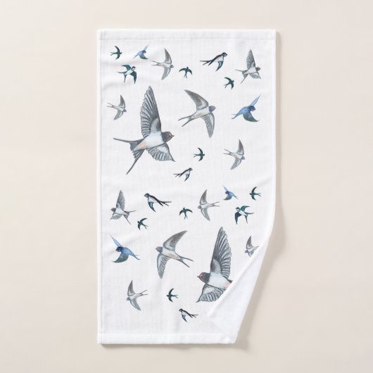 Blok van de gevechtsvogels ter illustratie bad handdoek (Handdoek)