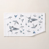 Blok van de gevechtsvogels ter illustratie bad handdoek (Handdoek)