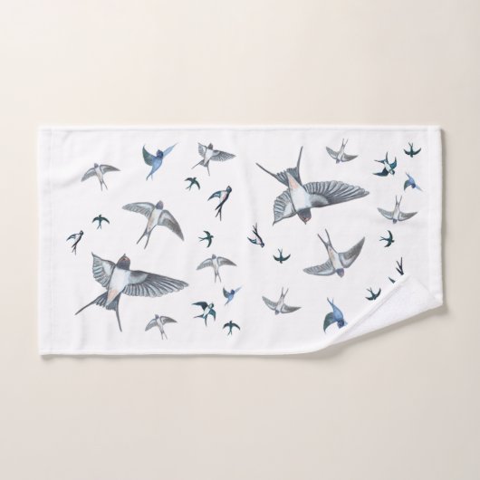 Blok van de gevechtsvogels ter illustratie bad handdoek (Handdoek)