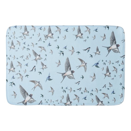 Blok van de gevechtsvogels ter illustratie badmat (Voorkant)
