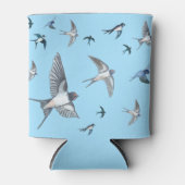 Blok van de gevechtsvogels ter illustratie blikjeskoeler (Voorkant)