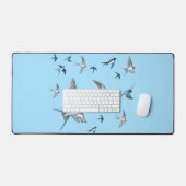 Blok van de gevechtsvogels ter illustratie bureaumat (Keyboard & Muis)