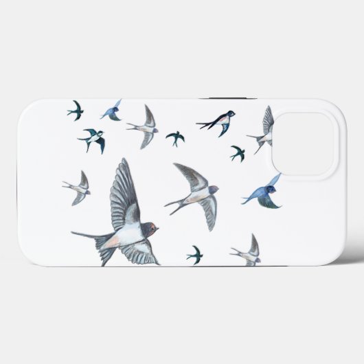 Blok van de gevechtsvogels ter illustratie Case-Mate iPhone case (Achterkant (horizontaal))