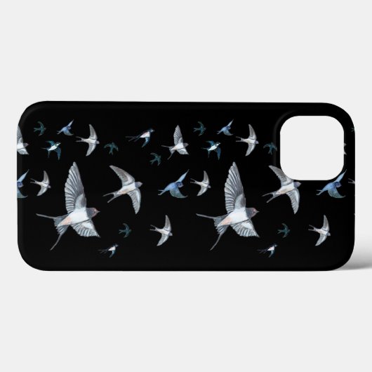 Blok van de gevechtsvogels ter illustratie Case-Mate iPhone case (Achterkant (horizontaal))