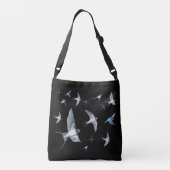 Blok van de gevechtsvogels ter illustratie crossbody tas (Achterkant)