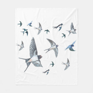Blok van de gevechtsvogels ter illustratie fleece deken