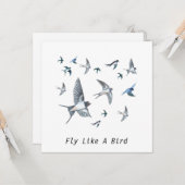 Blok van de gevechtsvogels ter illustratie kaart (Voorkant / Achterkant in situ)