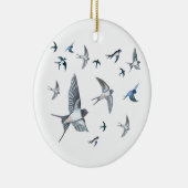 Blok van de gevechtsvogels ter illustratie keramisch ornament (Rechts)