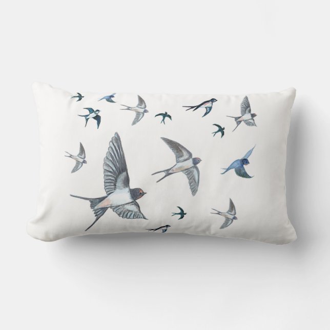 Blok van de gevechtsvogels ter illustratie kussen (Voorkant)