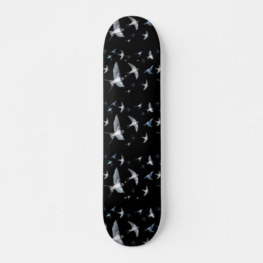 Blok van de gevechtsvogels ter illustratie persoonlijk skateboard (Voorkant)