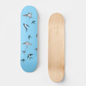 Blok van de gevechtsvogels ter illustratie persoonlijk skateboard (Voorkant)
