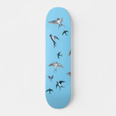 Blok van de gevechtsvogels ter illustratie persoonlijk skateboard (Voorkant)