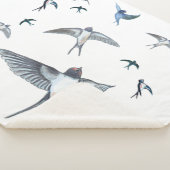 Blok van de gevechtsvogels ter illustratie sherpa deken (3/4)