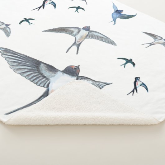 Blok van de gevechtsvogels ter illustratie sherpa deken (3/4)