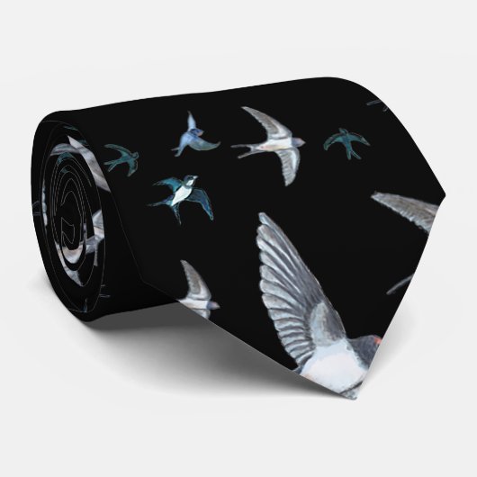 Blok van de gevechtsvogels ter illustratie stropdas (Opgerold)