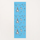 Blok van de gevechtsvogels ter illustratie yogamat (Voorkant)