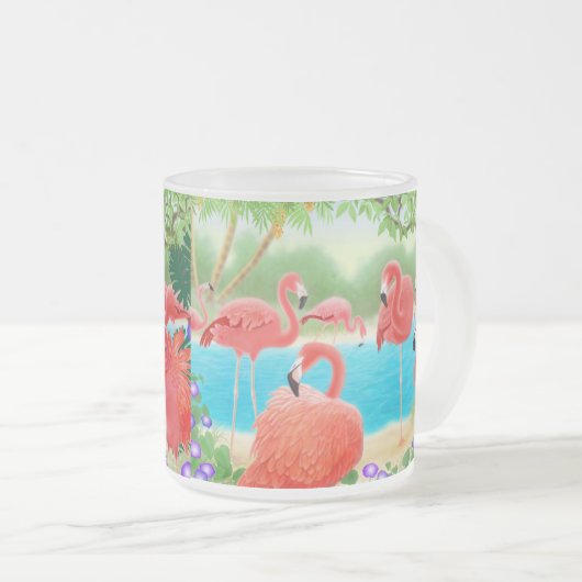 Blok van de Mok van Flamingos Glass (Voorkant rechts)