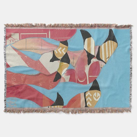 Blok van Flamingos Deken (Voorkant)