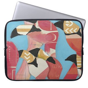 Blok van Flamingos Laptop Sleeve