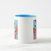 Blok van Flamingos Mok (Midden)