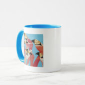 Blok van Flamingos Mok (Voorkant links)