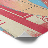 Blok van Flamingos Poster (Hoek)