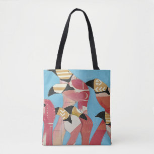 Blok van Flamingos Tote Bag